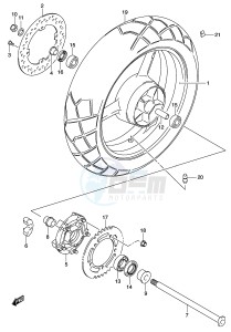 DL1000 (E2) V-Strom drawing REAR WHEEL