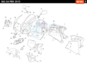 RS3-50-PRO-RED drawing PLASTICS - COVERS FRONT