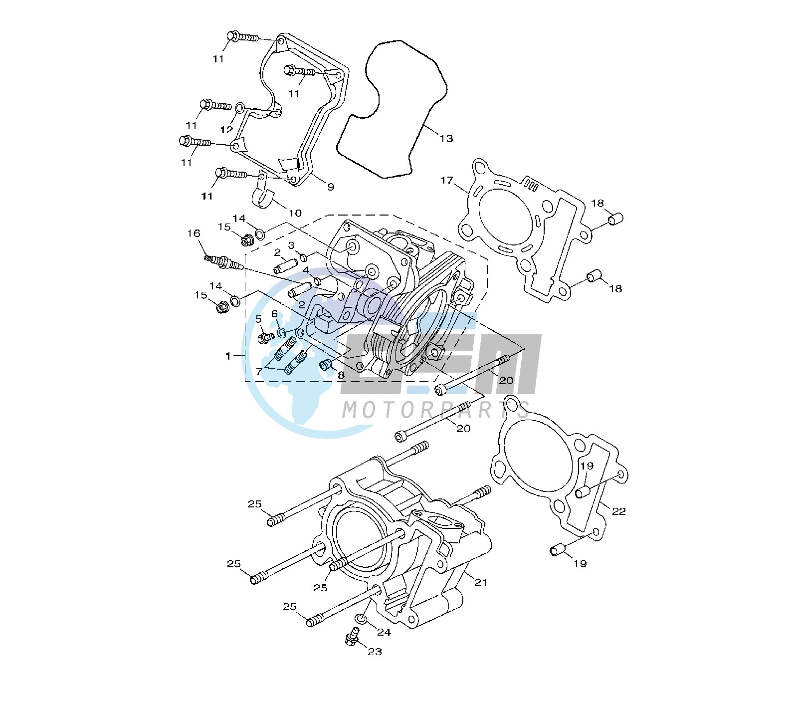 CYLINDER AND HEAD