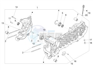 ZIP 50 4T 25 KMH NOABS E4 25kmh (EMEA) drawing Crankcase