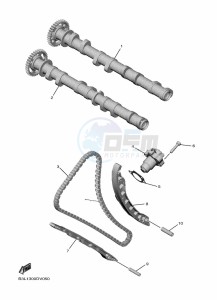 YZF1000 YZF-R1 (B3LS) drawing CAMSHAFT & CHAIN