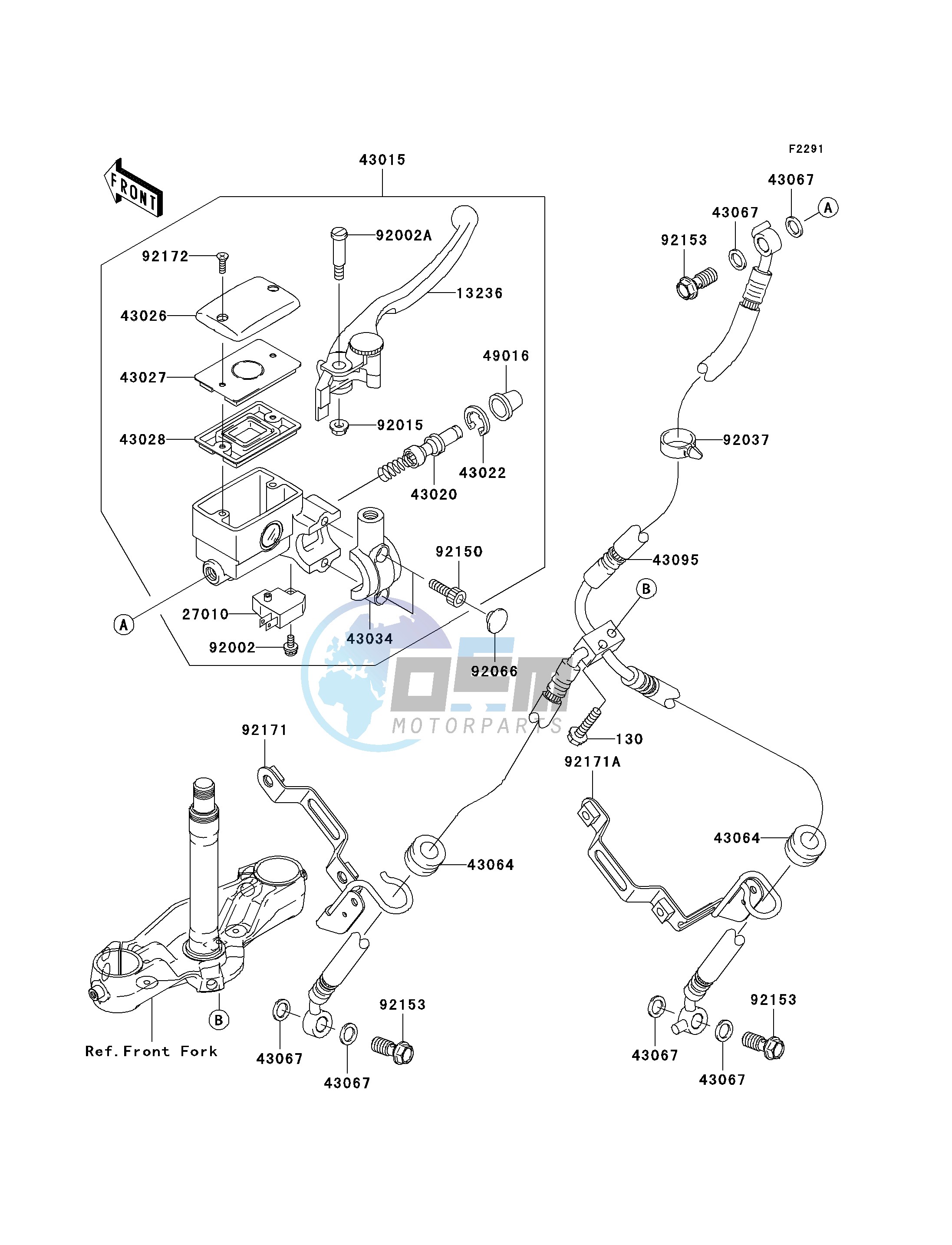 FRONT MASTER CYLINDER-- A1- -