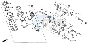 NX650 500 DOMINATOR drawing REAR CUSHION