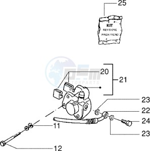 NRG 50 Extreme ZAPC220-210 drawing Front brake caliper