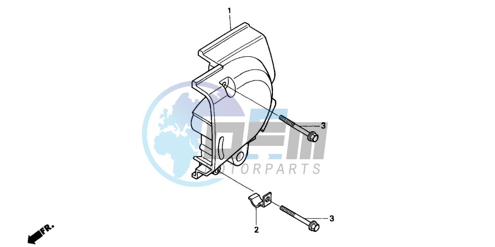 LEFT REAR CRANKCASE COVER