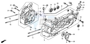 FES150 125 S-WING drawing CRANKCASE (FES1253-5)(FES1503-5)