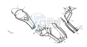 QUAD LANDER 300S drawing COWLING L / R