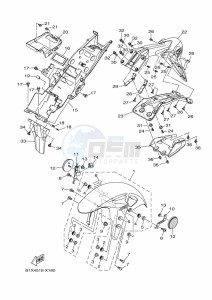 YZF250-A (B1X4) drawing FENDER