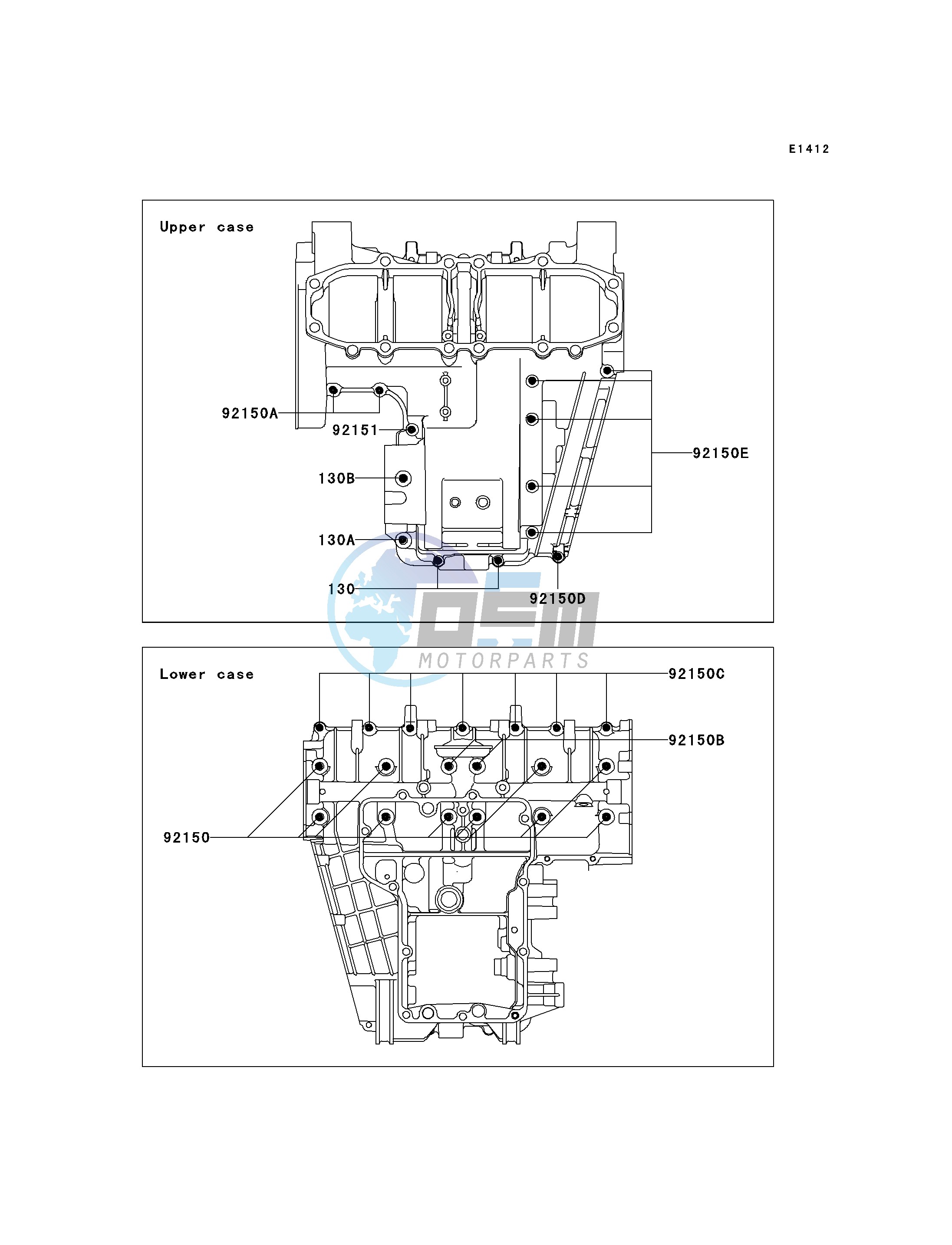 CRANKCASE BOLT PATTERN