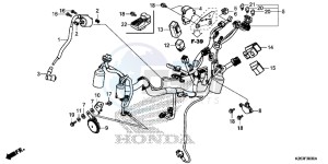 MSX125E MSX125 UK - (E) drawing WIRE HARNESS