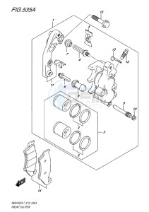 RMX450 drawing FRONT CALIPER