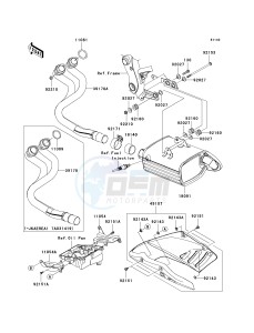 ER 650 A [ER-6N (AUSTRALIAN] (A6F-A8F) A6F drawing MUFFLER-- S- -