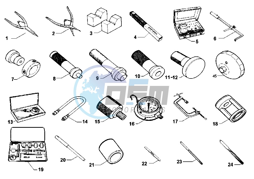 WORKSHOP SERVICE TOOLS, FRAME