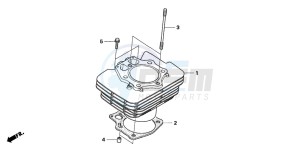 TRX500TM drawing CYLINDER