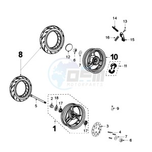 VIVA 3 L 2T A drawing WHEELS