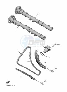 YZF1000D YZF-R1M (B4SD) drawing CAMSHAFT & CHAIN