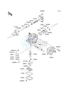 JT 900 E [900 STX] (E1-E2) [900 STX] drawing CARBURETOR PARTS