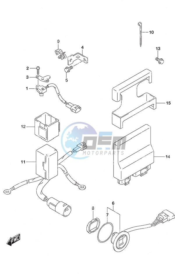 PTT Switch/Engine Control Unit