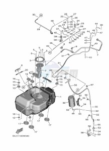 YXF1000EWS YX10FPSM (B4J2) drawing FUEL TANK