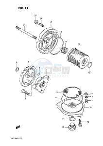 DR200 (E24) drawing OIL PUMP