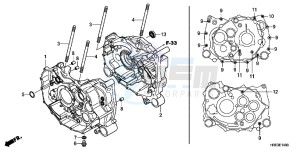 VFR1200XH Europe Direct - (ED) drawing R. FRONT BRAKE CALIPER