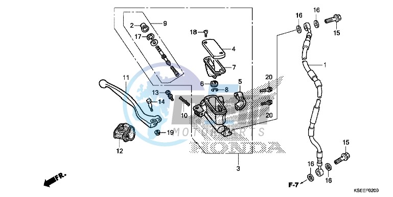 FR. BRAKE MASTER CYLINDER