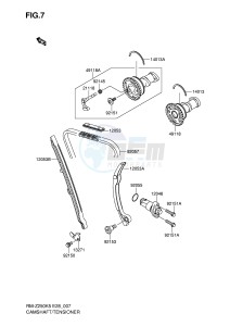 RM-Z250 (E28) drawing CAMSHAFT TENSIONER