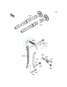 Z800 ABS ZR800BFF FR GB XX (EU ME A(FRICA) drawing Camshaft(s)/Tensioner