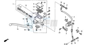 NSS250 drawing FR. BRAKE MASTER CYLINDER