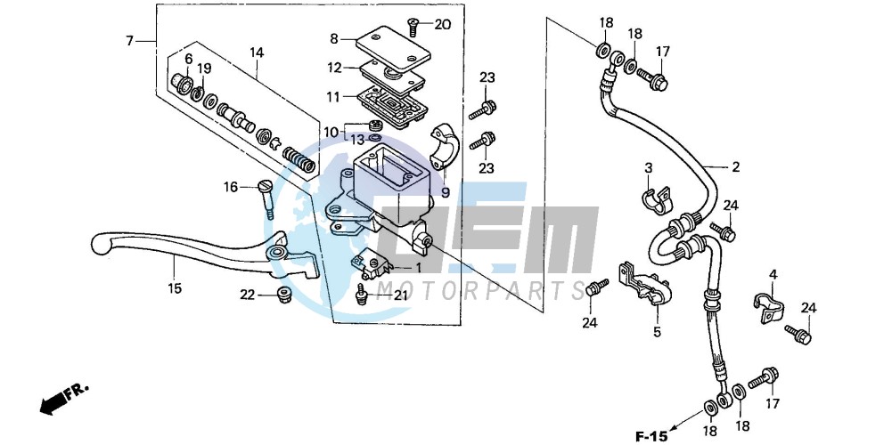 FR. BRAKE MASTER CYLINDER