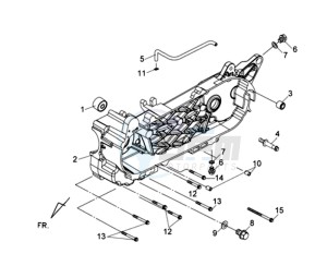 HD 2 125i drawing CRANKCASE LEFT