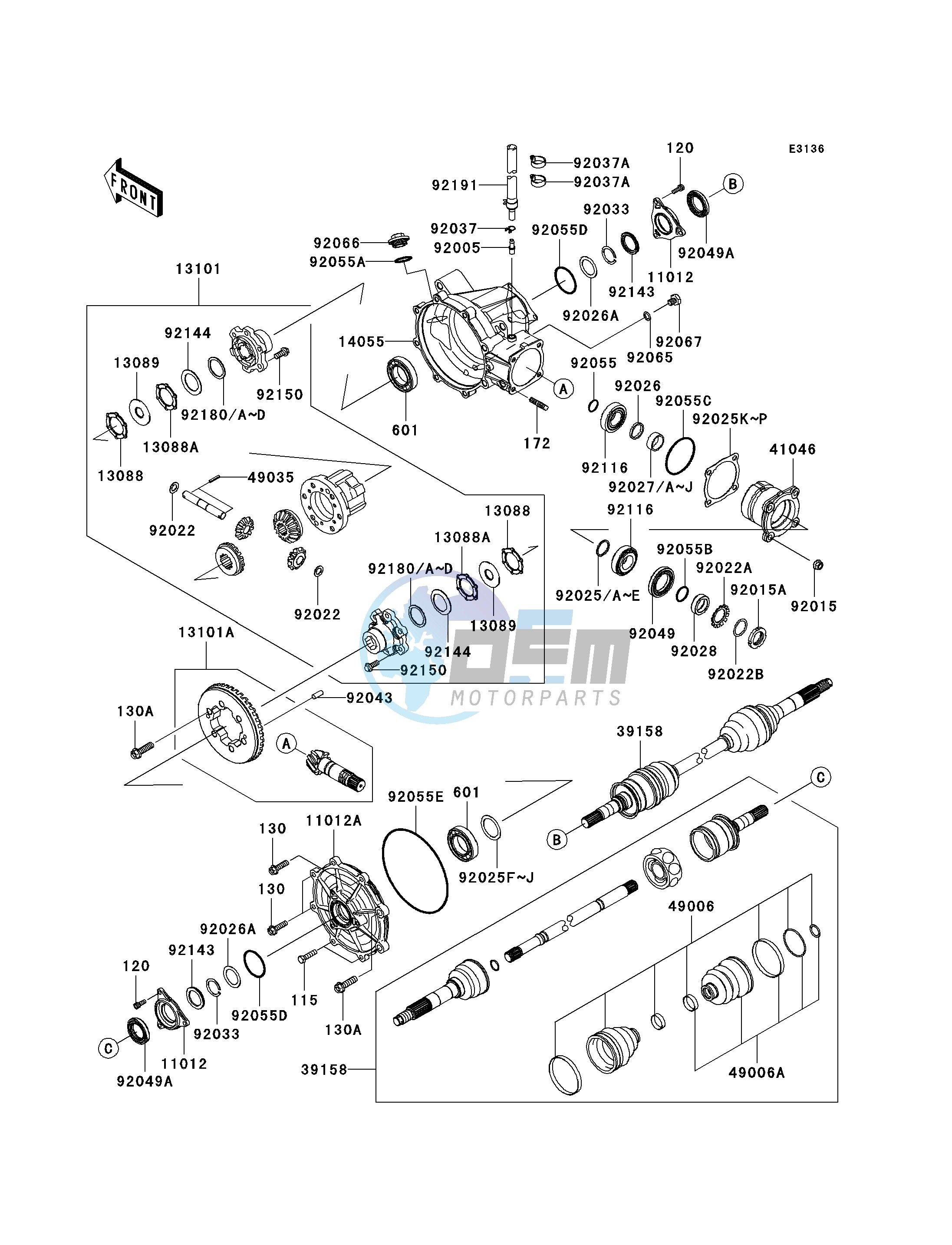 DRIVE SHAFT-FRONT