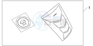 CBF600NA drawing TANKPAD / FUEL LID COVER