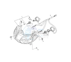 YP R X-MAX 250 drawing HEADLIGHT