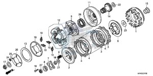 TRX420FMD TRX420 Europe Direct - (ED) drawing CLUTCH