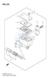 SFV650 (E21) Gladius drawing FRONT MASTER CYLINDER (SFV650UL1 E21)