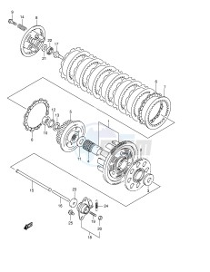 GSF600 (E2) Bandit drawing CLUTCH