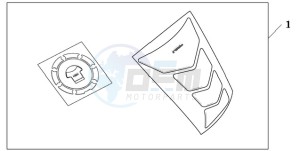 VFR8009 UK - (E / MME TWO) drawing TANKPAD / FUEL LID COVER