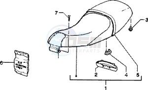 Skipper 125 4t drawing Saddle