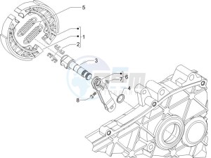 Fly 50 2t drawing Rear brake - Brake jaw