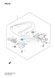 GSX-R600 (E2) drawing SEAT TAIL BOX