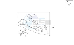 Scarabeo 50 4T E2 drawing Rear lights