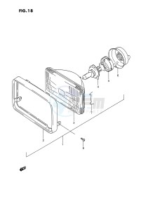 LT250R (E1) drawing HEADLAMP