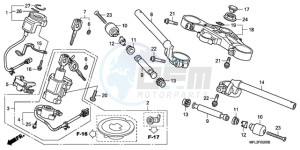 CBR1000RR9 KO / HRC MK drawing HANDLE PIPE/TOP BRIDGE