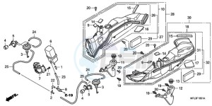 CBR1000RAA France - (F / ABS CMF HRC) drawing AIR INTAKE DUCT/SOLENOID VALVE