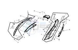 JOYMAX Z 300I ABS (L9) EU drawing BODY COVER