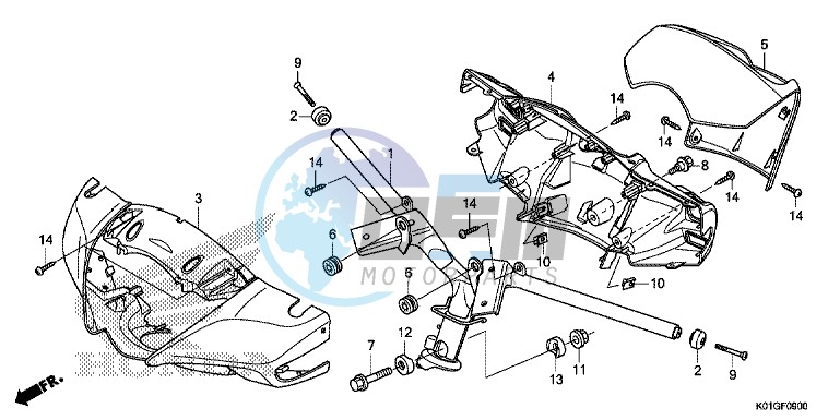 STEERING HANDLE/HANDLE COVER