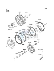 VN900 CLASSIC VN900BCFA GB XX (EU ME A(FRICA) drawing Clutch