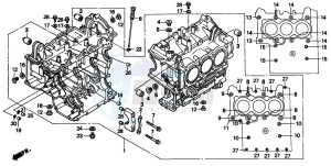 GL1500A GOLDWING ASPENCADE drawing CYLINDER BLOCK (2)