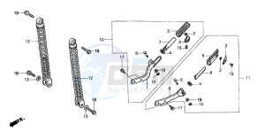 SH50 SH FIFTY drawing REAR CUSHION/ PILLION STEP